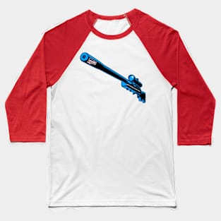 Punchado Sniper Rifle Blank Text, v. Code Light Blue Baseball T-Shirt